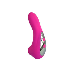 Vibromasseur rose avec 20 programmes de vibration et stimulation clitoridien à membrane picots USB 